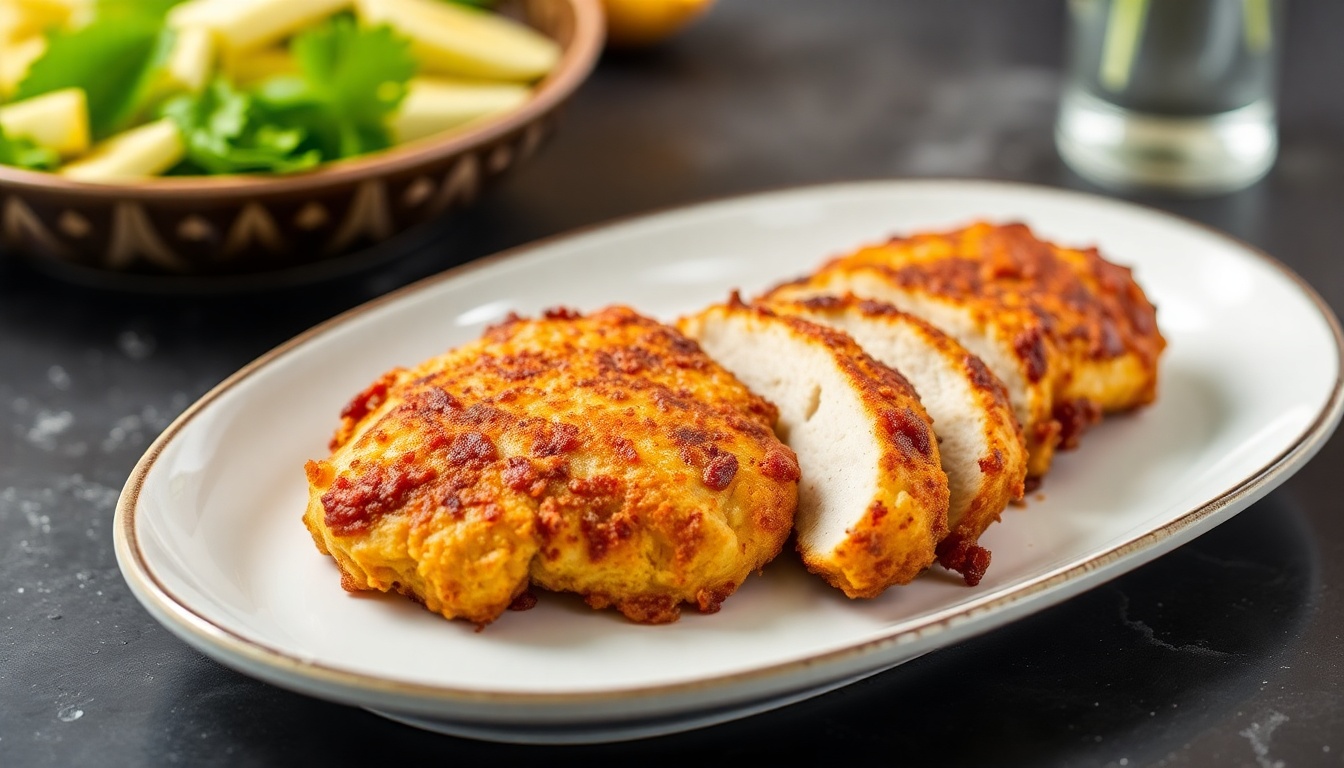 Air-Fried Curd & Spice Chicken Breast
