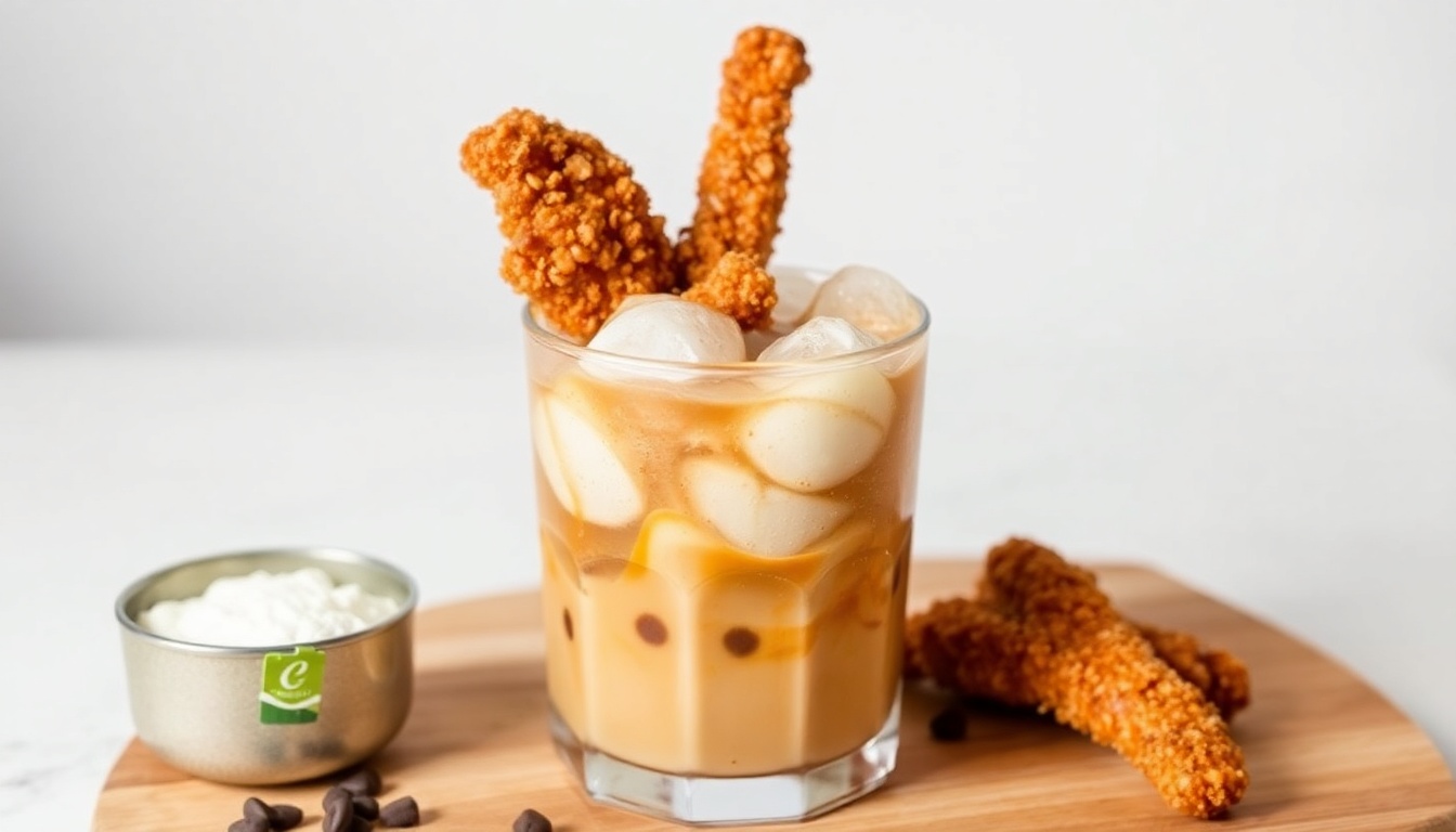 Deconstructed Air-Fried Iced Coffee