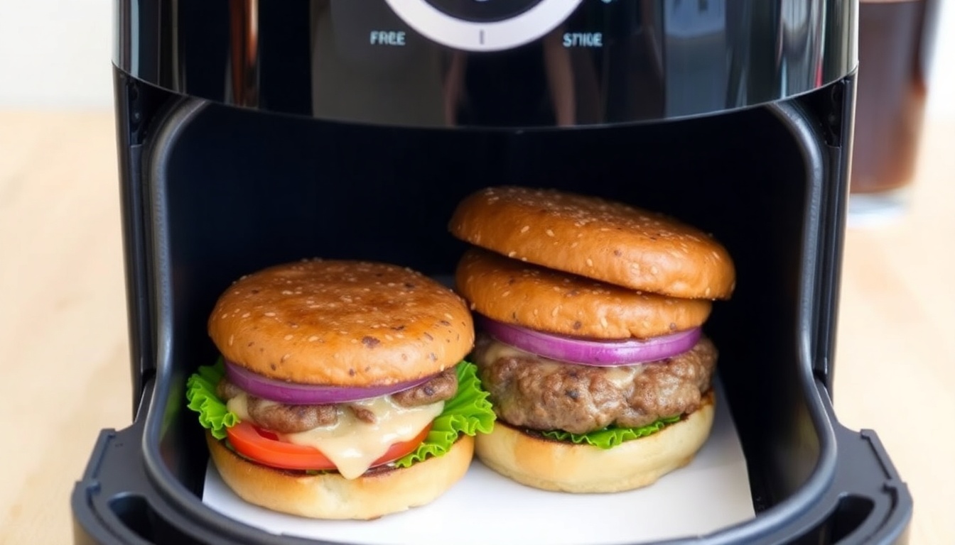 Air Fryer Burger