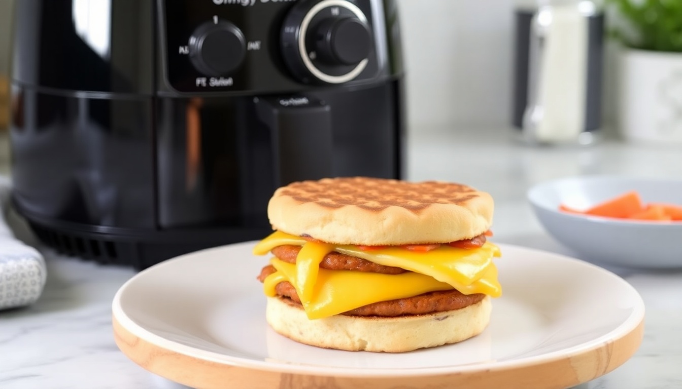 Air Fryer Jimmy Dean Breakfast Sandwich