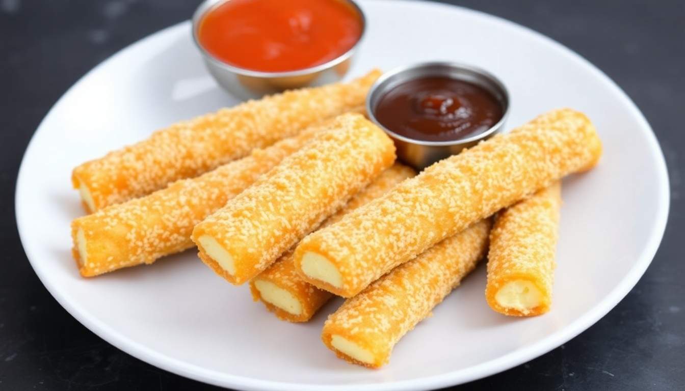 Air Fryer Hot Cheetos Mozzarella Sticks