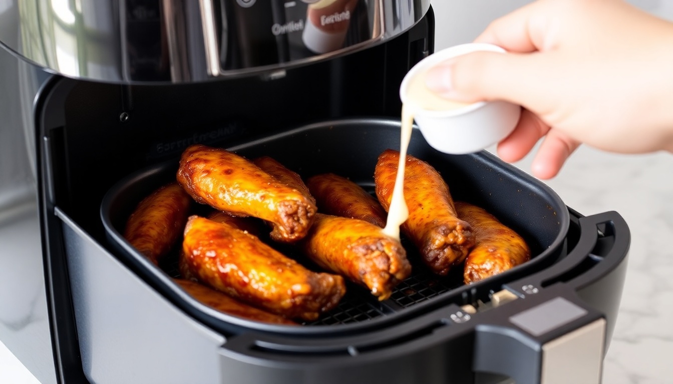 Air Fryer Reheated Wings