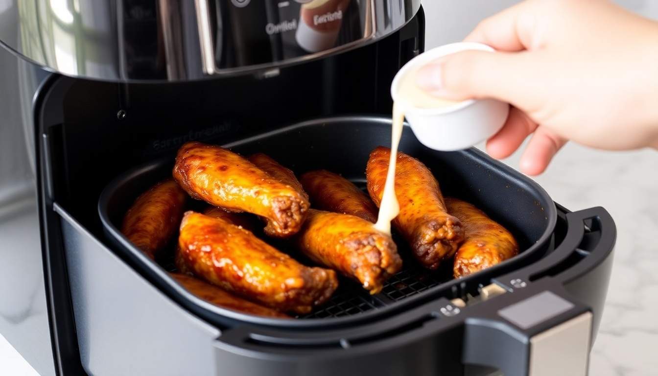 Air Fryer Reheated Wings