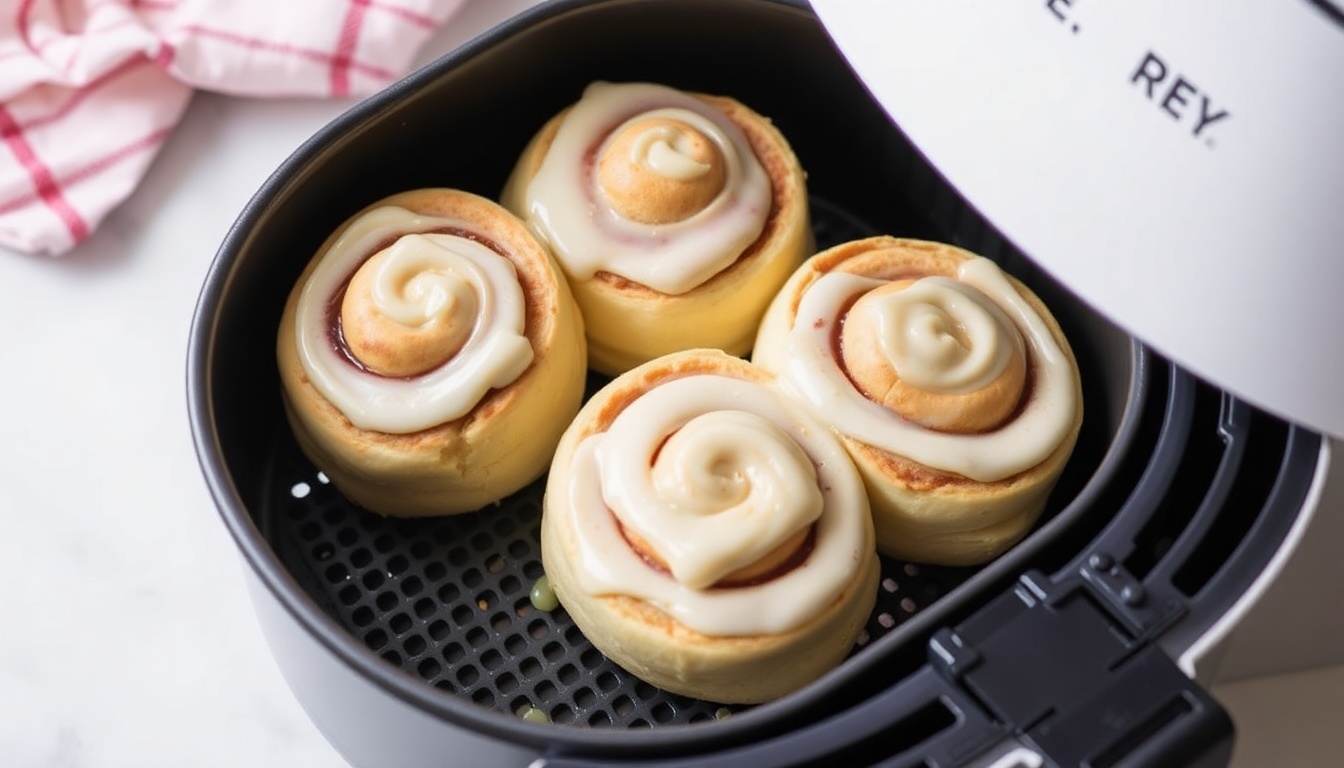 Air Fryer Cinnamon Rolls