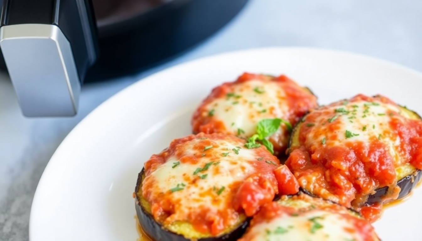 Air Fryer Eggplant Parmesan